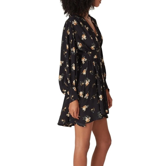 Maje Rasmus Dress Black Floral - Picture 2 of 13